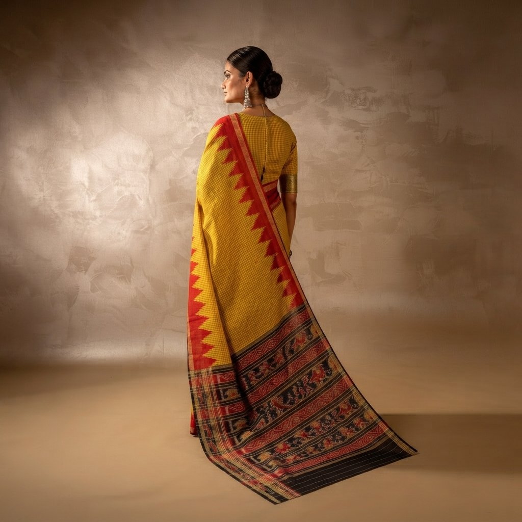 Authentic Handwoven Khandua Silk Saree