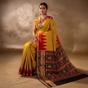 Authentic Handwoven Khandua Silk Saree