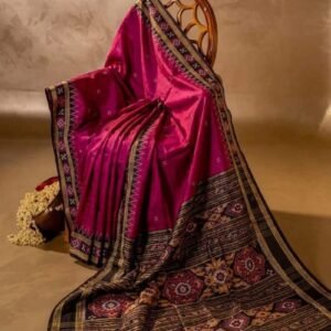 Authentic Handwoven Khandua Patta Silk Saree