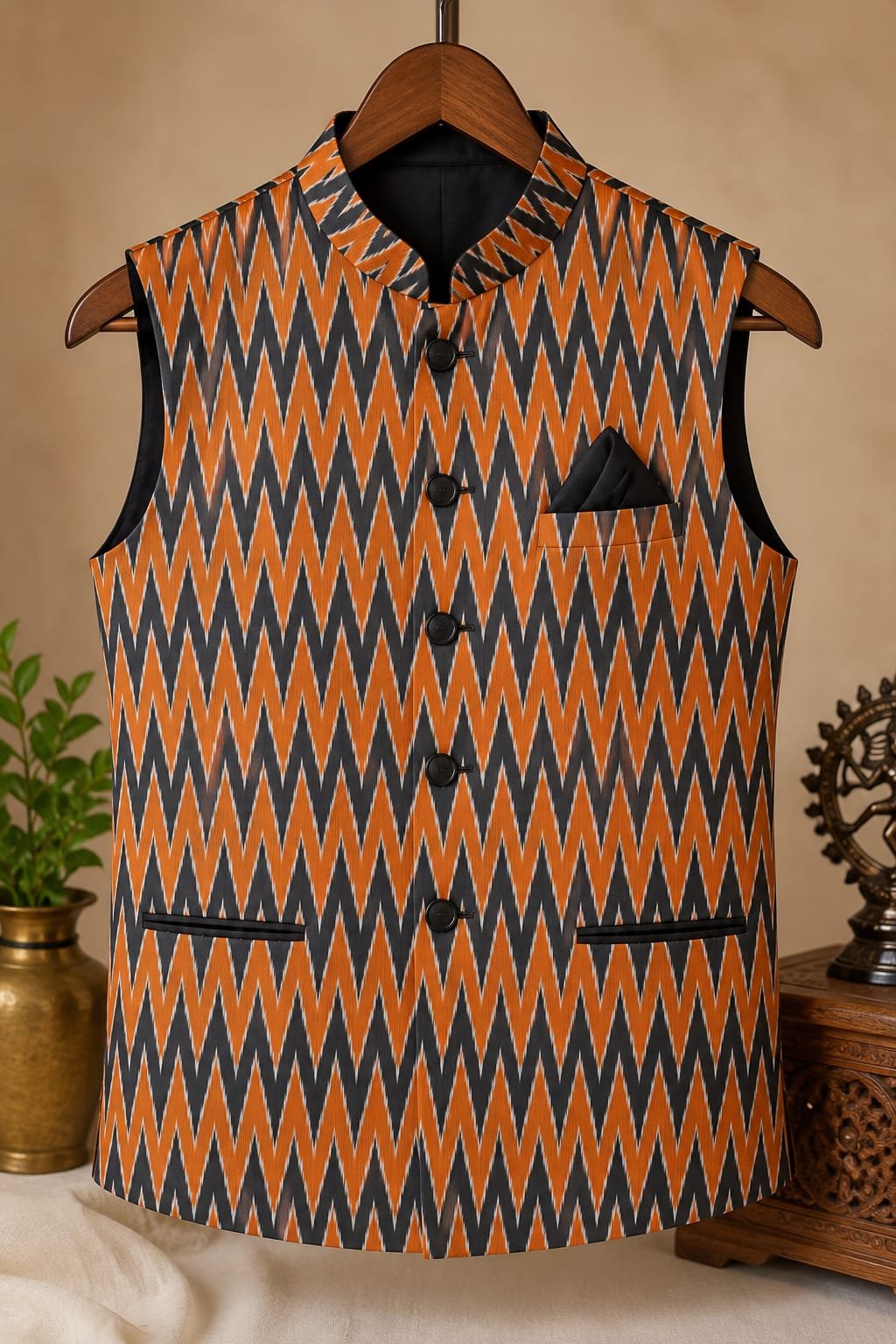 Handcrafted Handloom Nehru / Modi Jacket