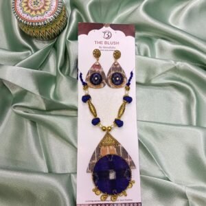 Sambalpuri Earrings and Necklace set