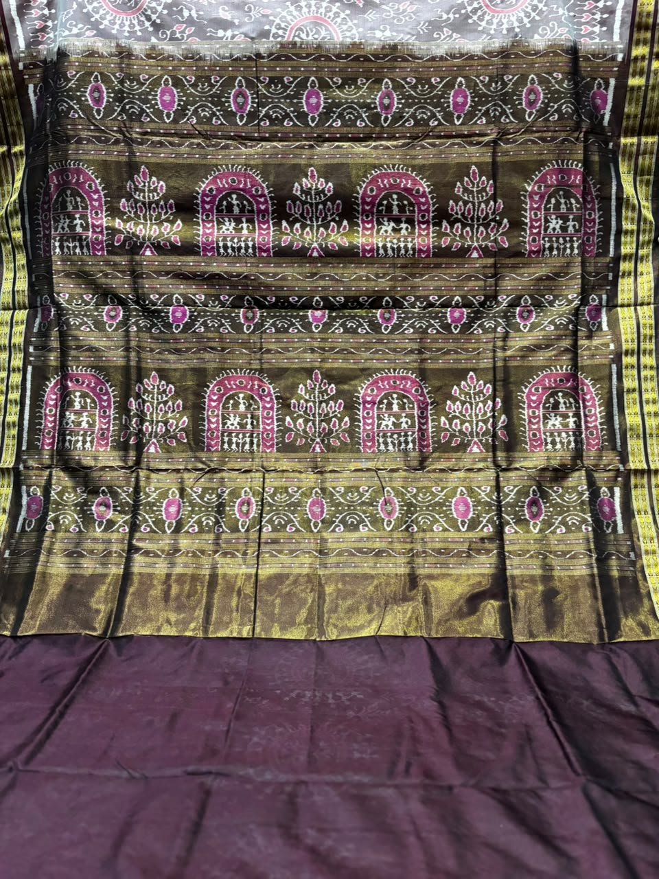 Half tissue sambalpuri saree