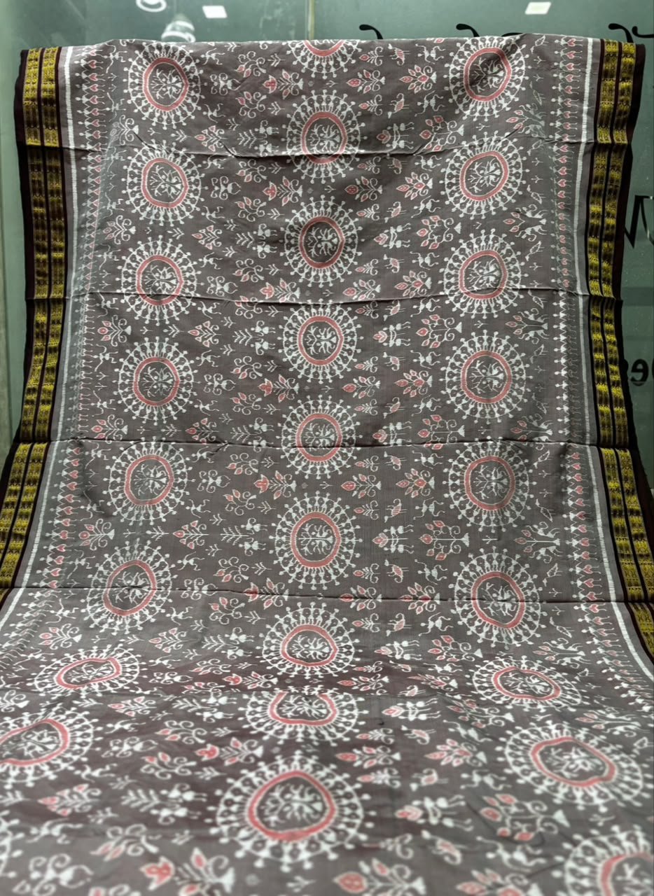 Half tissue sambalpuri saree