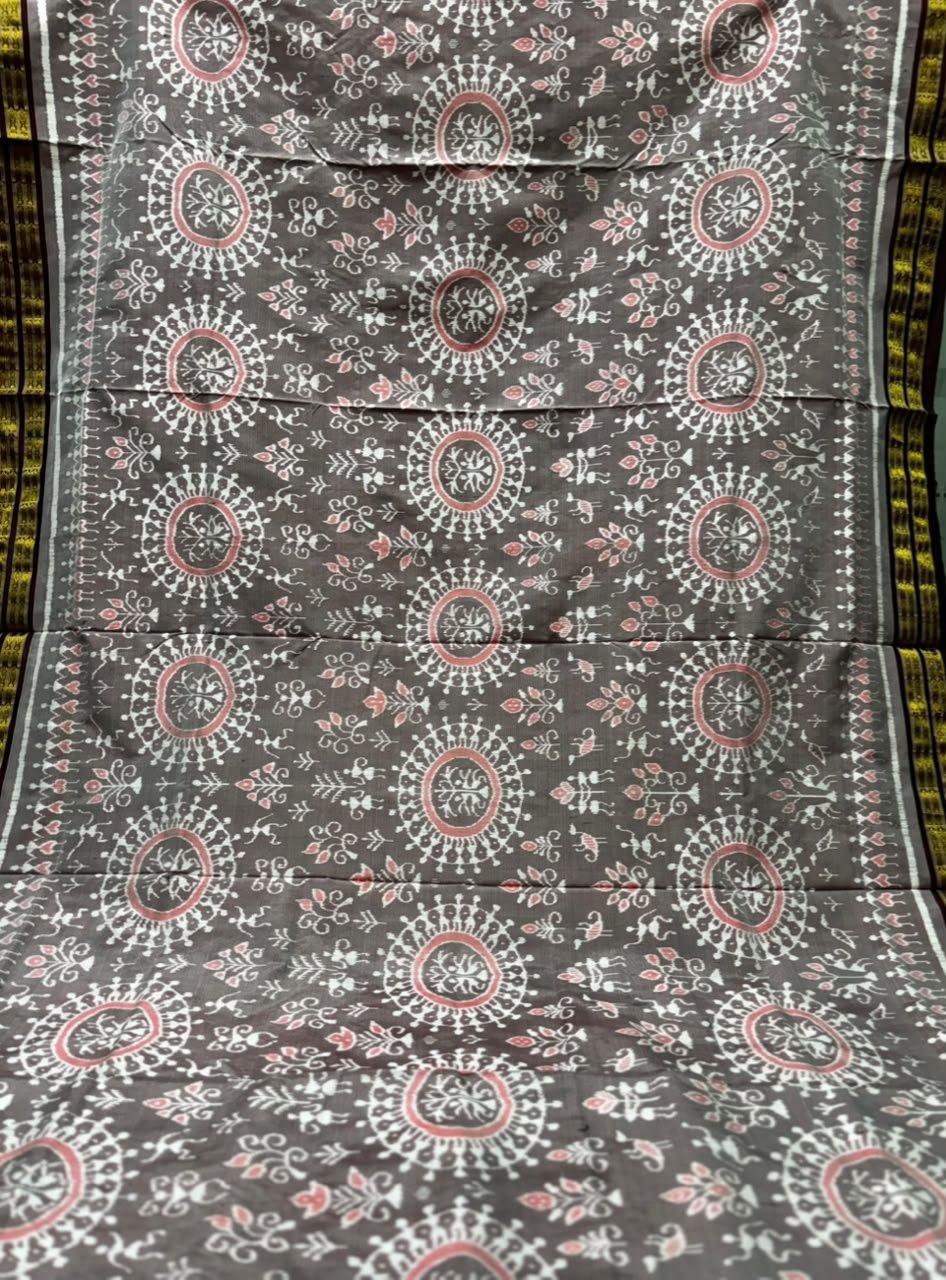 Half tissue sambalpuri saree