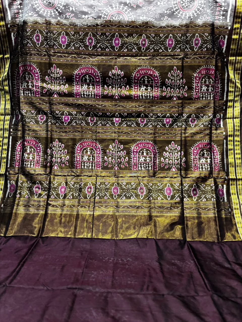 Half tissue sambalpuri saree